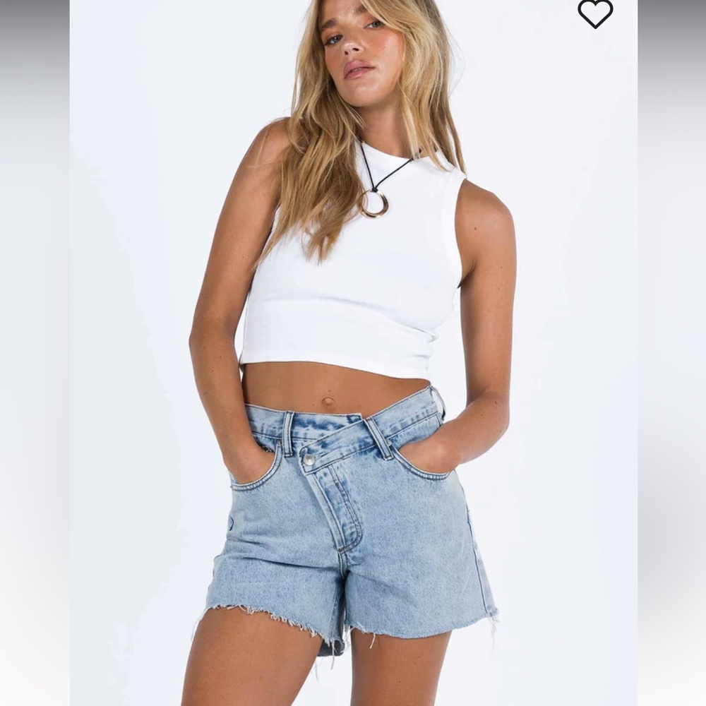 NWT Princess Polly Xena Denim Shorts